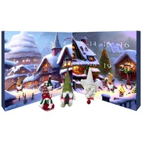 Wichtel Adventskalender 2024, Weihnachts Wichtel Adventskalender mit 24 Wichtel Figuren, Wichtel Puppe 24 Tage Countdown Kalender Für Kinder Und Erwachsene