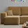 m-punkt Wohnlandschaft U-Form Cappuccino COMO Cord mit Bett Sofa Schlafsofa Ottomane - Braun