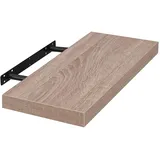 EUGAD Wandregal Wandboard Buchregal Hängeregal DVD CD Regal Holz Board 40cm Eiche 0114QJ