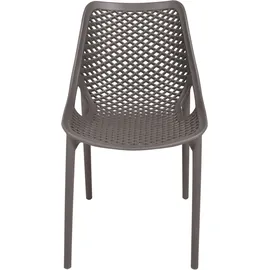 Garden Pleasure TEANA Stapelstuhl 50 x 60 x 83 cm grau 2 St.
