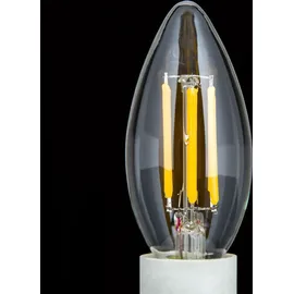 Orion Leuchten LED-Kerze dimmbar E14/4,5W 40W 470lm 2700 K warmweiß, klar,