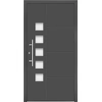 Aluminium-Haustür Moderno M520/B 110 cm x 210 cm Anthrazit Metallic Anschlag L