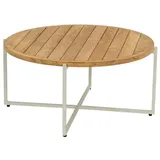 Apple Bee Condor Loungetisch 94cm Aluminium/Teak grau