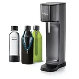 Sodapop Joy Prestige avantgarde black + 2 Glaskaraffen + 1 PET-Flasche + Zylinder