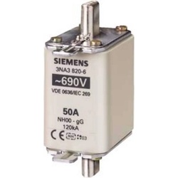 Siemens, Sicherung, NHSicherungseinsatz 6A 690V NA822 (NH-DIN Sicherung, 63 A)