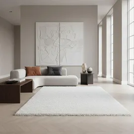 KADIMA DESIGN Teppich Shaggy Weiß 150 x 80 cm