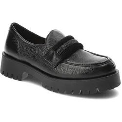 Schwarze Halbschuhe Lemar Elegante Lederschuhe, 37