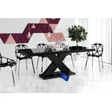 Design Esstisch Tisch HE-888 Schwarz Hochglanz ausziehbar 160 bis 210 cm