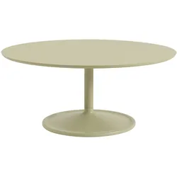 Muuto Soft Couchtisch, Ø 95 cm, beige grün laminat / beige grün