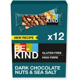 BE-KIND Müsliriegel | Gluten Frei Gesunder Snack | Dark Chocolate Nuts Sea Salt, | 12 x 40g