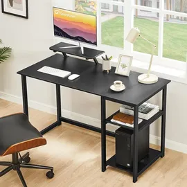 luxuskollektion Schreibtisch 120cm Schwarz Monitorständer Home Office