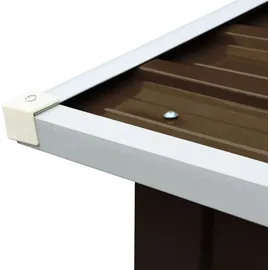 vidaXL Brennholzlager 172 x 91 x 154 cm braun/stahl