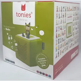 Tonies Toniebox Starterset grün mit Kreativ-Tonie