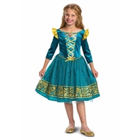 Disney Offizielles Deluxe Merida Kostüm Mädchen Kinder Brave Kostüm Prinzessin Kostum fur Madchen Kleid Faschingskostume Karneval Geburstag S