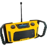 Schwaiger Baustellenradio DAB+/FM/AUX-IN gelb/schwarz