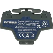 EXTENSILO Akku kompatibel mit Kärcher 1.633-457.0, 1.633-459.0, 1.633-465.0, 1.633-461.0 Home Cleaner Heimroboter Grau (2500 mAh, 3,7 V, Li-Ion)