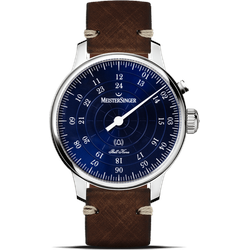 Meistersinger Meisterstücke Bell Hora BHO908 - Sonnenschliff blau,braun - 43mm