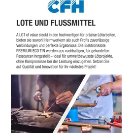 CFH Elektroniklot bleifrei 70g flussmittelgefüllt Lötbedarf Lötzubehör Löten Lot