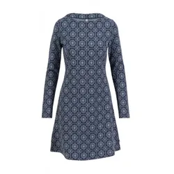 Blutsgeschwister Herbstkleid Mod a Hula - blue mosaic flower XS