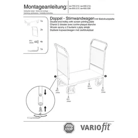 VARIOfit Plattformwagen 1000 kg