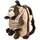 Perletti Monkey Max Plüschtier Rucksack 25 cm Braun