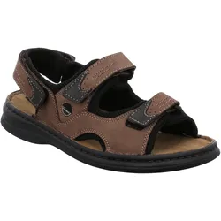 Sandale »Franklin«, Sommerschuh, Klettschuh, Freizeitsandale, mit Kontrastnähten, Gr. 39, braun, , 21682965-39