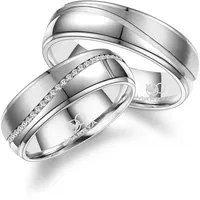 Trauring MARRYA "Edelstahl Ringe Trauringe Eheringe Partnerringe" Gr. 48, silber (damen ring, silber), Fingerringe, Damen, 48, Edelstahl