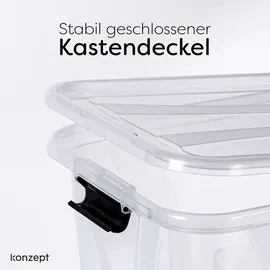 konzept Aufbewahrungsbox 32 l 1-tlg. transparent