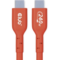 Club 3D USB 2.0 Typ-C Kabel Bidirektional USB-IF 480Mb PD 240W St./St. 3m orange