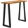 vidaXL Baumkante Konsolentisch 110x35x80 cm braun