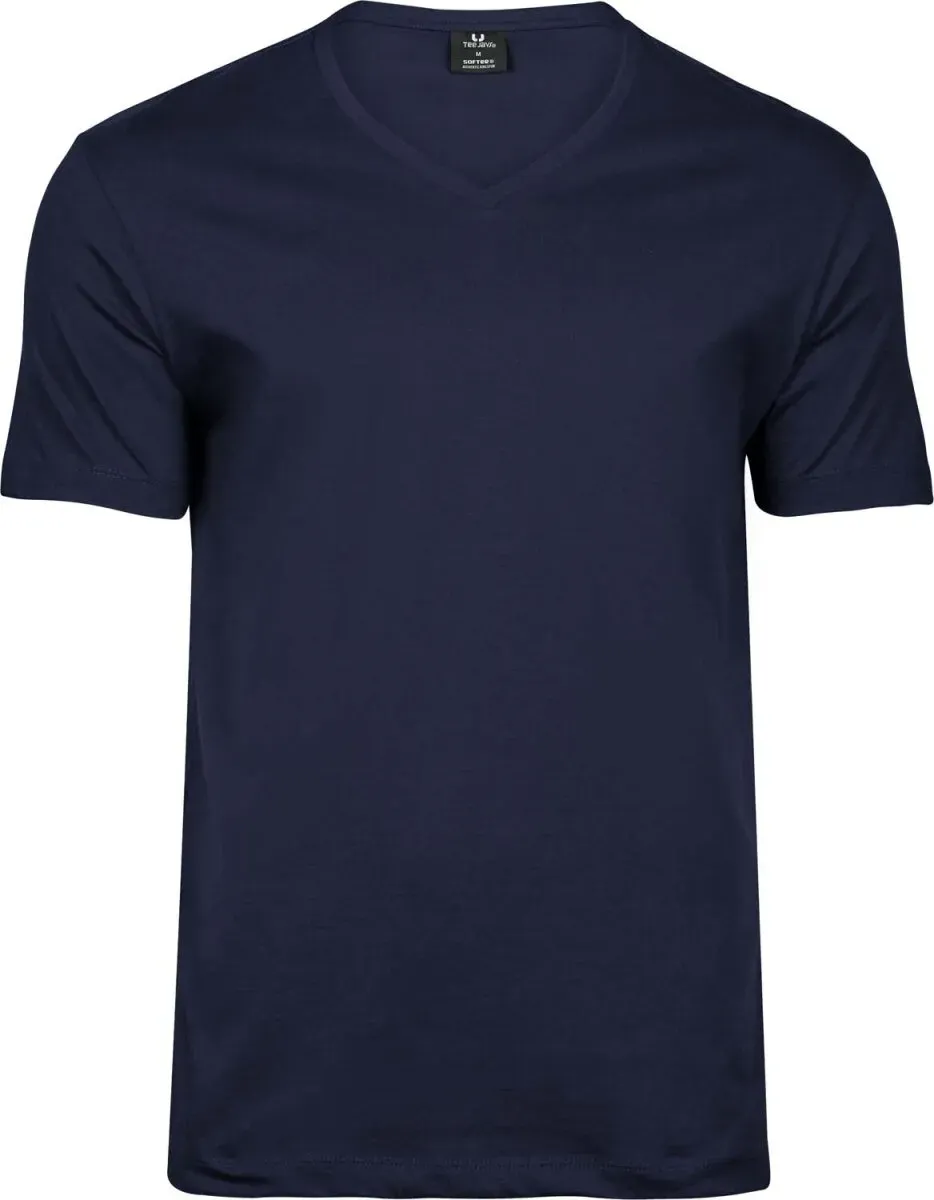 Tee Jays Herren V-Ausschnitt T-Shirt 'Fashion Sof Tee' 8006 navy L