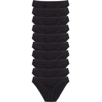 bonprix Slip 10 St. Schwarz 36/38