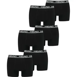 HEAD Herren Boxershort Basic Boxer 4er 6er 8er Multipack in S Schwarz 005