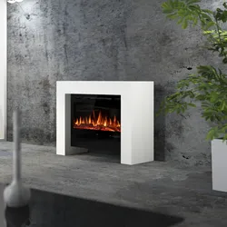 muenkel design bridge [moderner Optiflame Design Elektrokamin]: weiß (warm) - 1180 mm