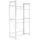 simonclick Flaschenregal 180 x 80 x 30 cm Weiß