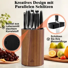 enoking Messerblock aus Akazienholz