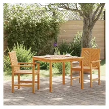 vidaXL 3-teiliges Garten Essset Massivholz Akazie