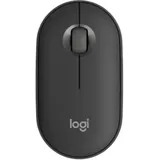 Logitech Pebble Mouse 2 M350s Graphite - Schlanke, kompakte Bluetooth®-Maus