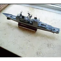 Montiert Kriegsschiff Modell,1 350 Skala USS Bunker Hill Ticonderoga Geführte-Rakete Cruiser,montiert Warship Modell Für Erwachsene Bunker Hill 49 X 4.8cm