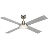 Lucci Air Airfusion Quest II 122 cm Deckenventilator silber/teak mit Licht