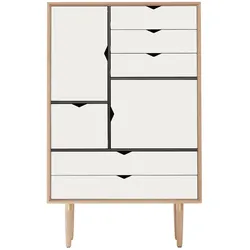 Andersen Furniture - S5 Kommode, Eiche geseift/ Fronten weiß