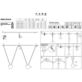FARO Mine 3-flg. 19 cm dunkelgrau Aluminium, Holz