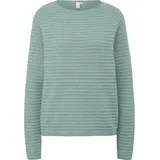 QS Longpullover aus Viskosemix Türkis XXL