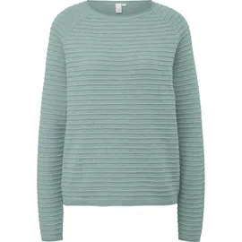 QS Longpullover aus Viskosemix Türkis XXL
