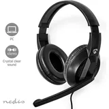 Nedis Verkabelt Kopfhörer CHSTU210BK Schwarz