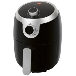 CLATRONIC Heißluftfritteuse FR 3769 H, Öl- und fettfreie Heißluft-Fritteuse, Cool Touch-Griff, 1,8 Liter schwarz