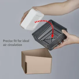 Wenko Luftentfeuchter Modell Cube mit 2 x 1000 g Entfeuchter-Blöcken