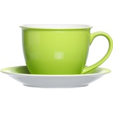 Ritzenhoff & Breker Doppio Milchkaffee Tasse mit Untertasse 350 ml, grün