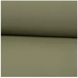 SCHÖNER LEBEN. Stoff Regenjackenstoff Meterware wasserdicht soft uni khaki-grün 145cm, abwaschbar grün