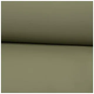 SCHÖNER LEBEN. Stoff Regenjackenstoff Meterware wasserdicht soft uni khaki-grün 145cm, abwaschbar grün